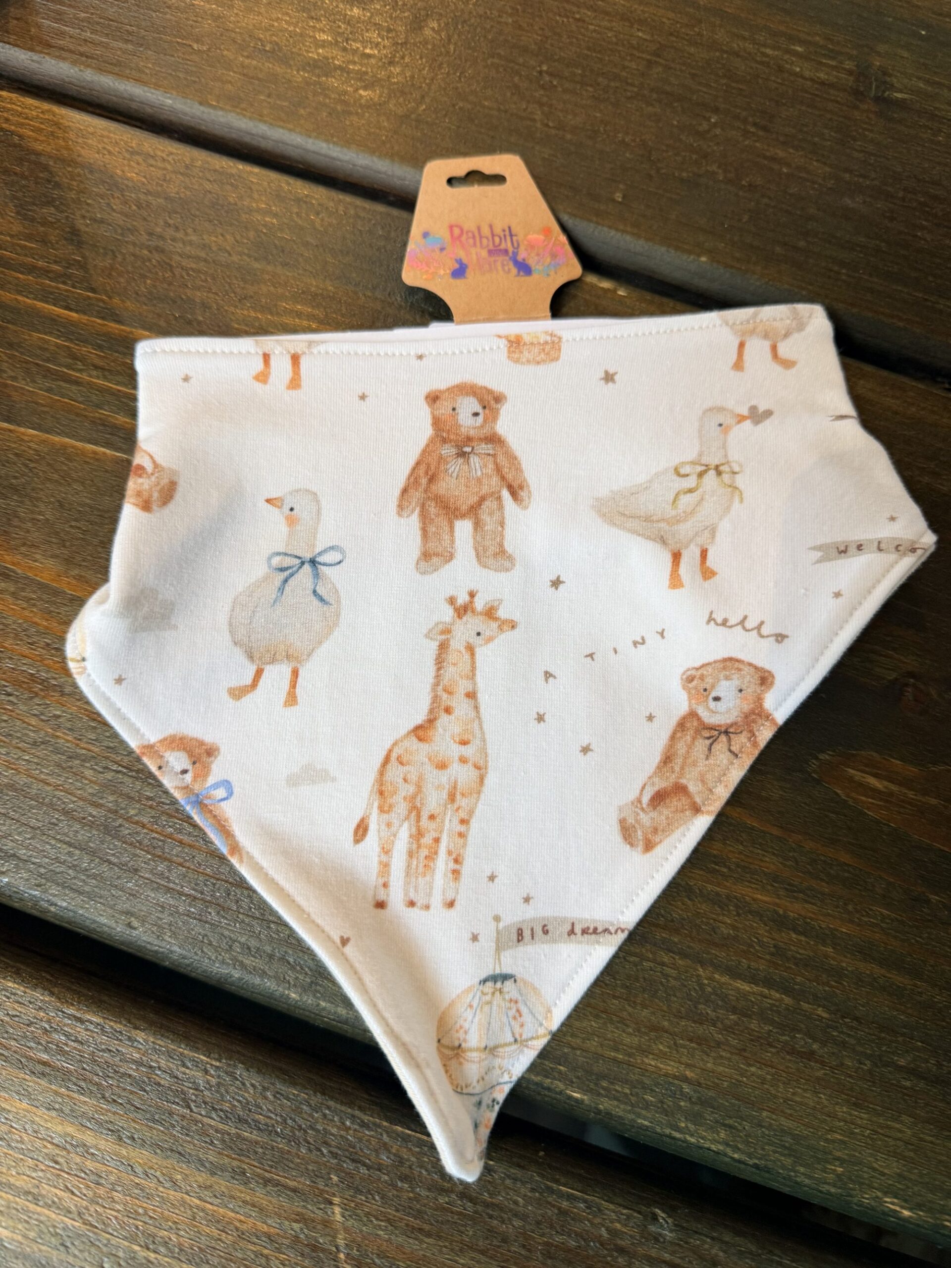Rabbit & Hare Big Dreams Collection Bib - Organic baby clothing UK