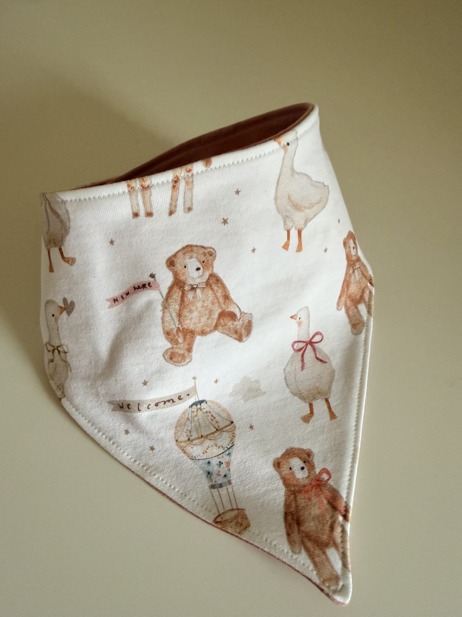 Rabbit & Hare Big Dreams Collection Bib - View 2 - Organic baby clothing UK