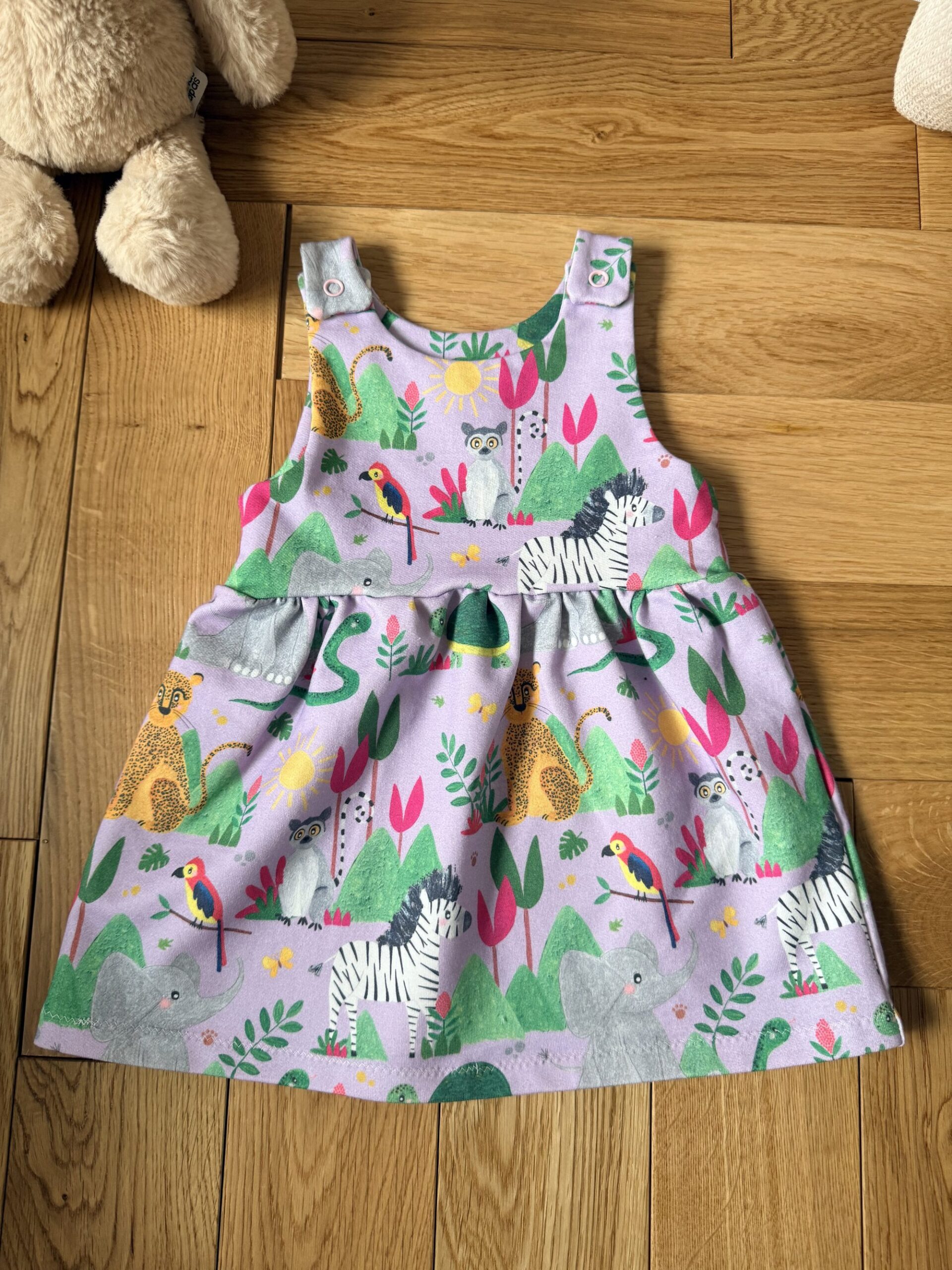 Rabbit & Hare Jungle Collection Pinafore Dress - Organic baby clothing UK
