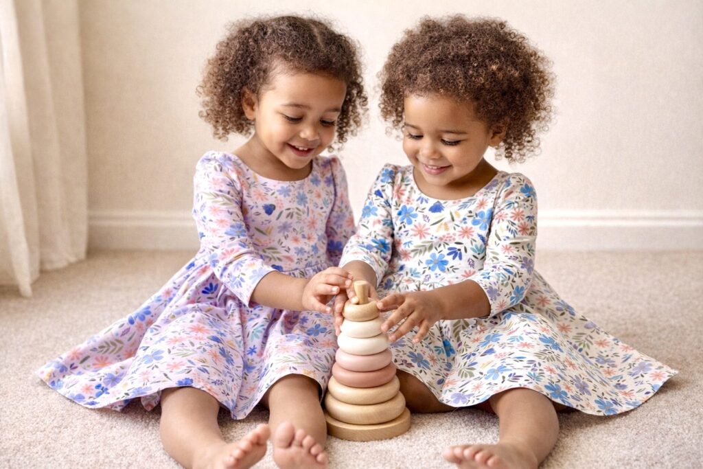 Rabbit & Hare Meadow Collection Poppy Dress - Organic baby clothing UK