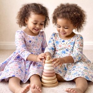 Rabbit & Hare Meadow Collection Poppy Dress - Organic baby clothing UK