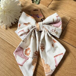 Rabbit & Hare Rolling Harvest Collection Hair Bow - Organic baby clothing UK