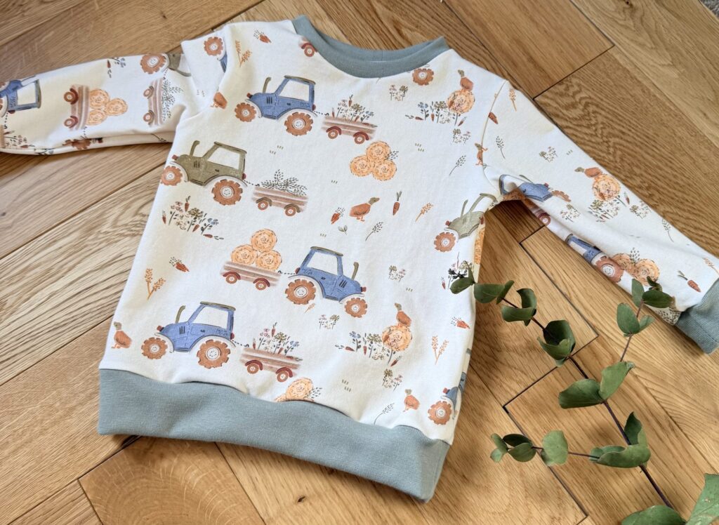 Rabbit & Hare Rolling Harvest Collection Sweater - Organic baby clothing UK