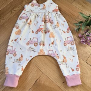 Rabbit & Hare Rolling Harvest Collection Tulip Romper - Organic baby clothing UK