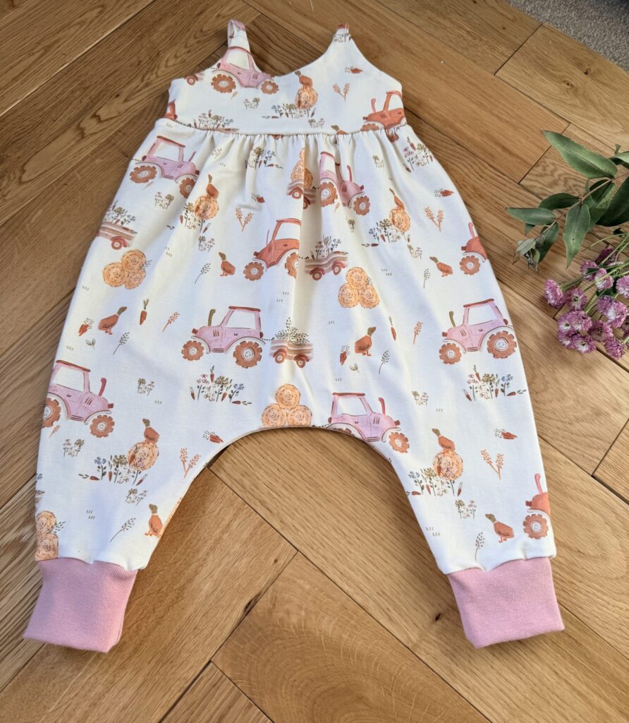 Rabbit & Hare Rolling Harvest Collection Tulip Romper - Organic baby clothing UK
