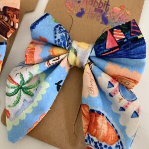 Rabbit & Hare medium grip clip bow in organic cotton